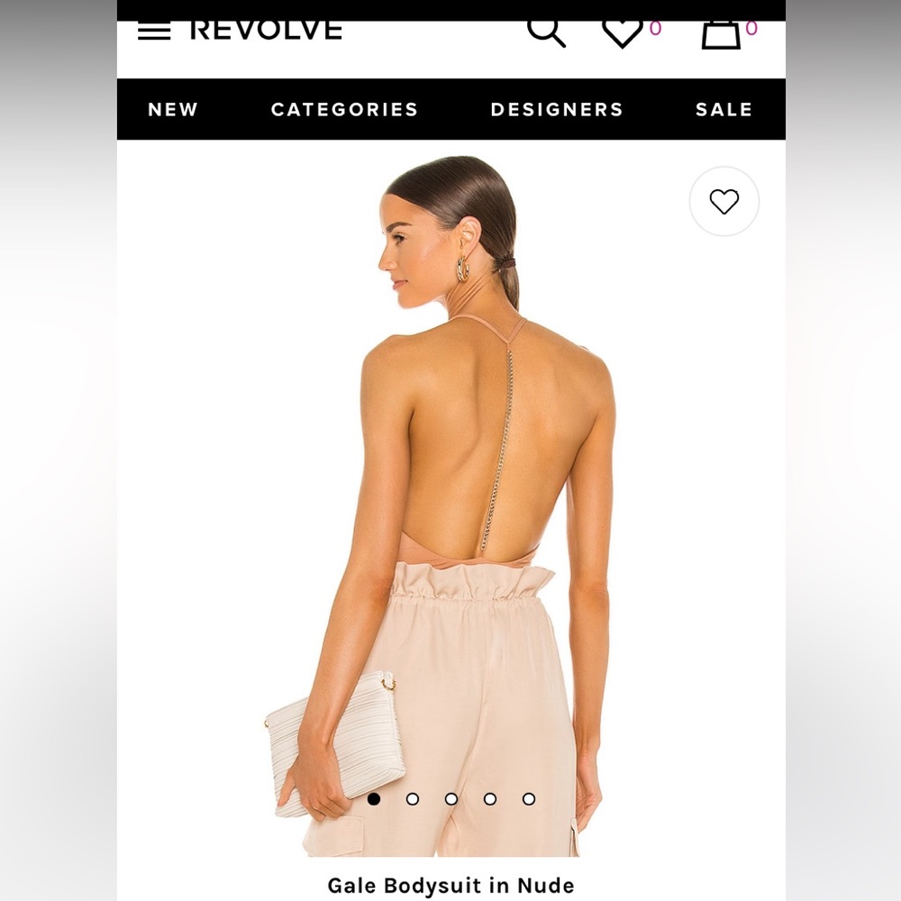 H:ours gale bodysuit in nude size large